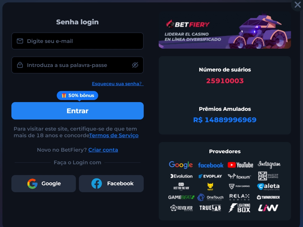 betfiery login